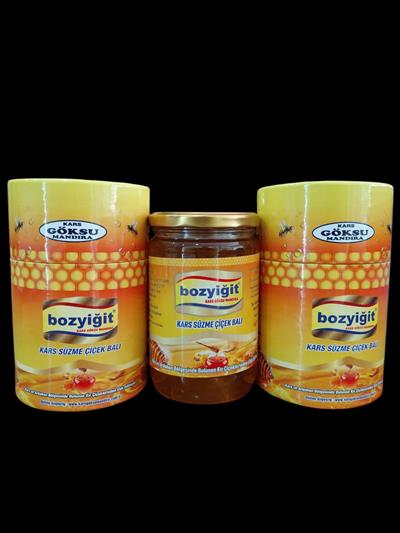 KARS BOZYİĞİT SÜZME ÇİÇEK BALI (ŞEKERSİZ) 850 GR