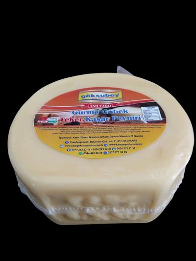 GÖKSUBEY GURME GÖBEK TEKER KAŞAR 1 KG VAKUMLU