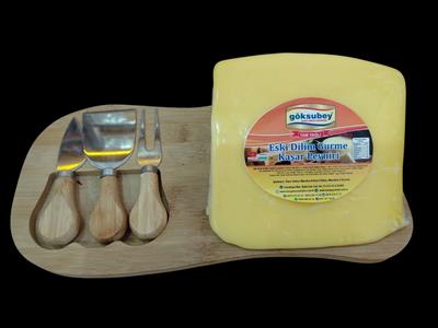 GÖKSUBEY GURME ESKİ KAŞAR PEYNİRİ 1 KG DİLİM VAKUMLU ( 1 YILLIK)