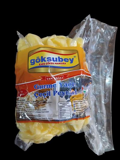 GÖKSUBEY GURME YAĞLI ÇEÇİL PEYNİRİ 1 KG VAKUMLU (MUHLAMA-KUYMAKLIK)
